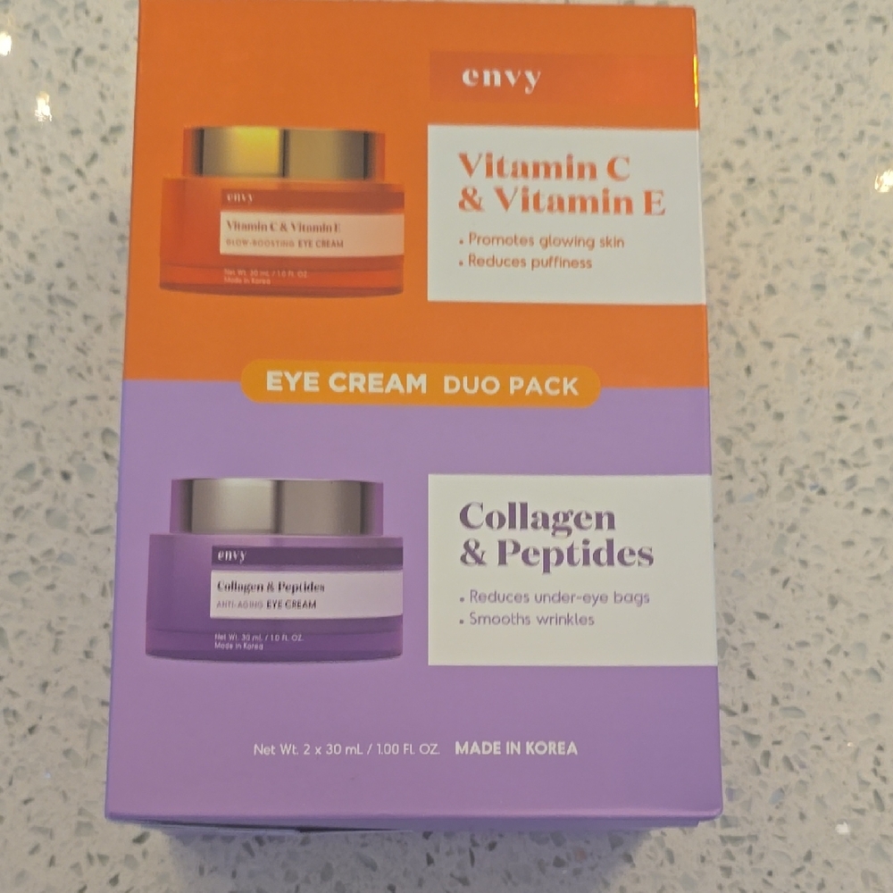 Envy Vitamin C & Collagen Eye Cream Duo Pack - made in Korea. new/sealed